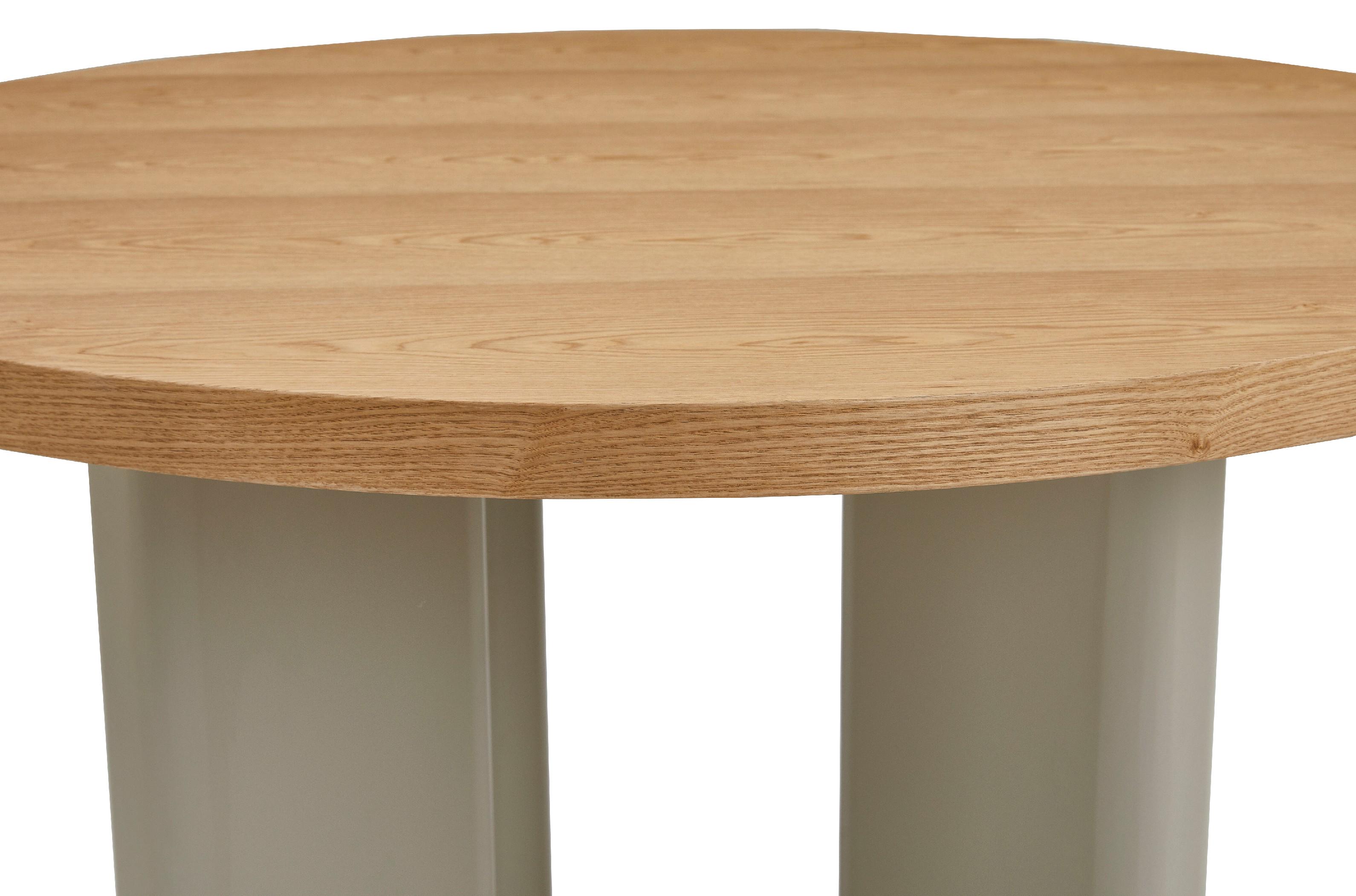 Стол обеденный круглый Амбра Ветро 1200/760 мм МДФ Ясень/Теплый песок (TМ-235) - фото 2 Стол обеденный круглый Амбра Ветро 1200/760 мм МДФ Ясень/Теплый песок (TМ-235) - фото 2