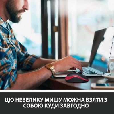 Компьютерная мышка Logitech M185 Red (910-002240) - фото 7 Компьютерная мышка Logitech M185 Red (910-002240) - фото 7