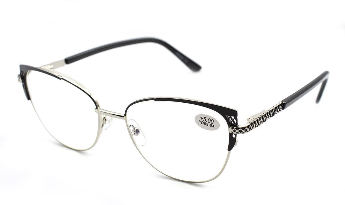 Окуляри для зору в металевій оправі Verse 321114S-C6 Blue Blocker +5,50 (5081331)