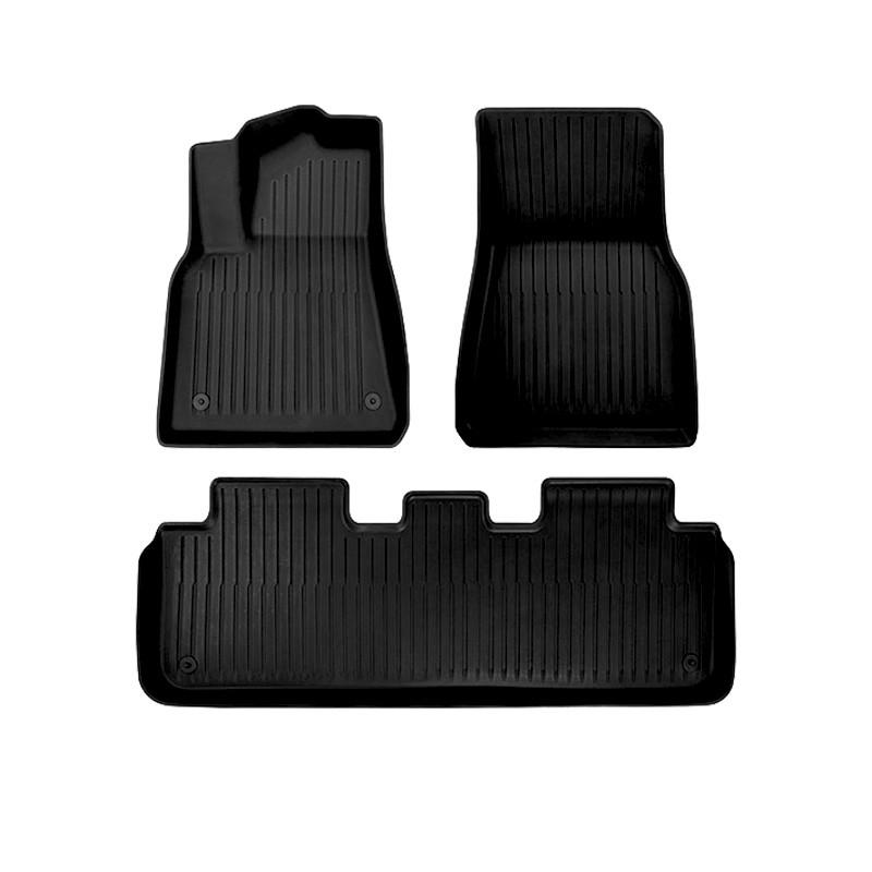 Комплект ковриков автомобильных двойных Lesko для Tesla Model 3 2в1 TPE/ворсовые тестильные Black (28953442) Комплект ковриков автомобильных двойных Lesko для Tesla Model 3 2в1 TPE/ворсовые тестильные Black (28953442)