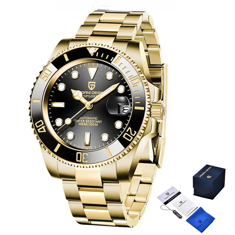 Наручний годинник Pagani Design PD-1661 Gold/Black