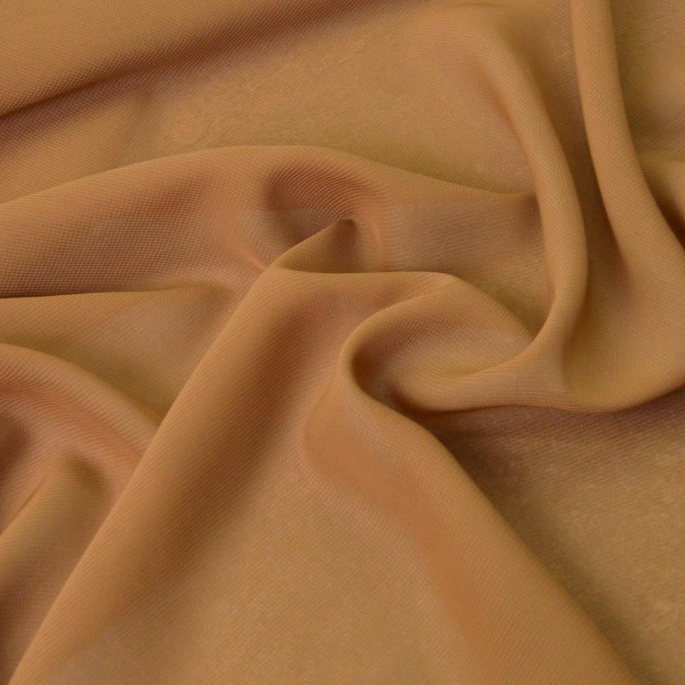 Ткань шифон Мульти Светло-коричневый (1438558193)