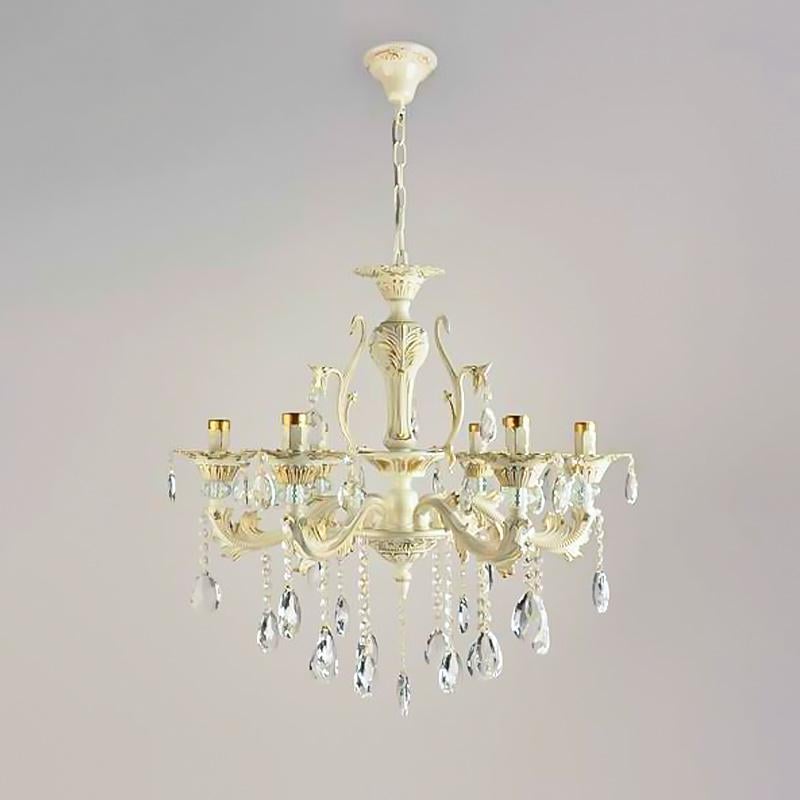 Люстра подвесная свечи Light House SH-18231/6 650х650х650 мм Белый/Золотой