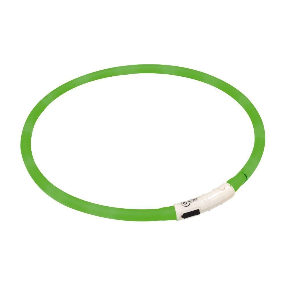 Ошейник Croci LED для собак USB 70 см Салатовый