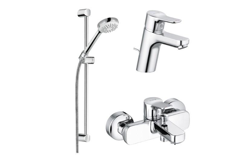 Набор смесителей для ванной Kludi Pure&Easy 3in1 376850565