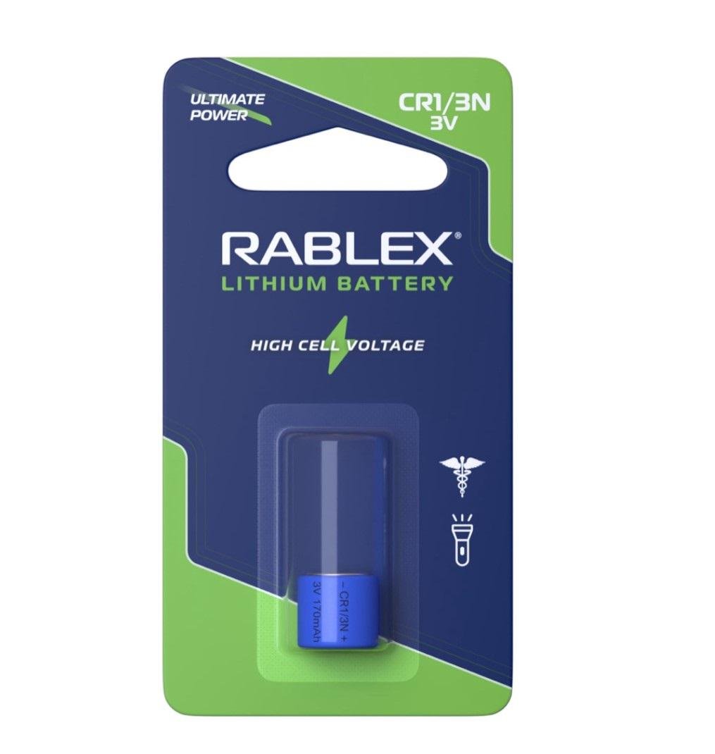 Батарейка літієва 3V Rablex CR1/3N blister card 1 шт. (29206103) Батарейка літієва 3V Rablex CR1/3N blister card 1 шт. (29206103)