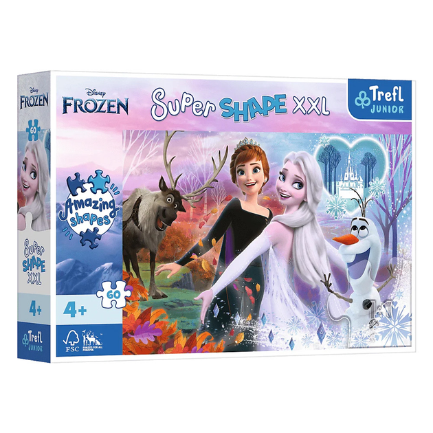 Пазли Trefl Супер форми Танець сестер Крижане серце XXL 60 ел. (5900511500103)