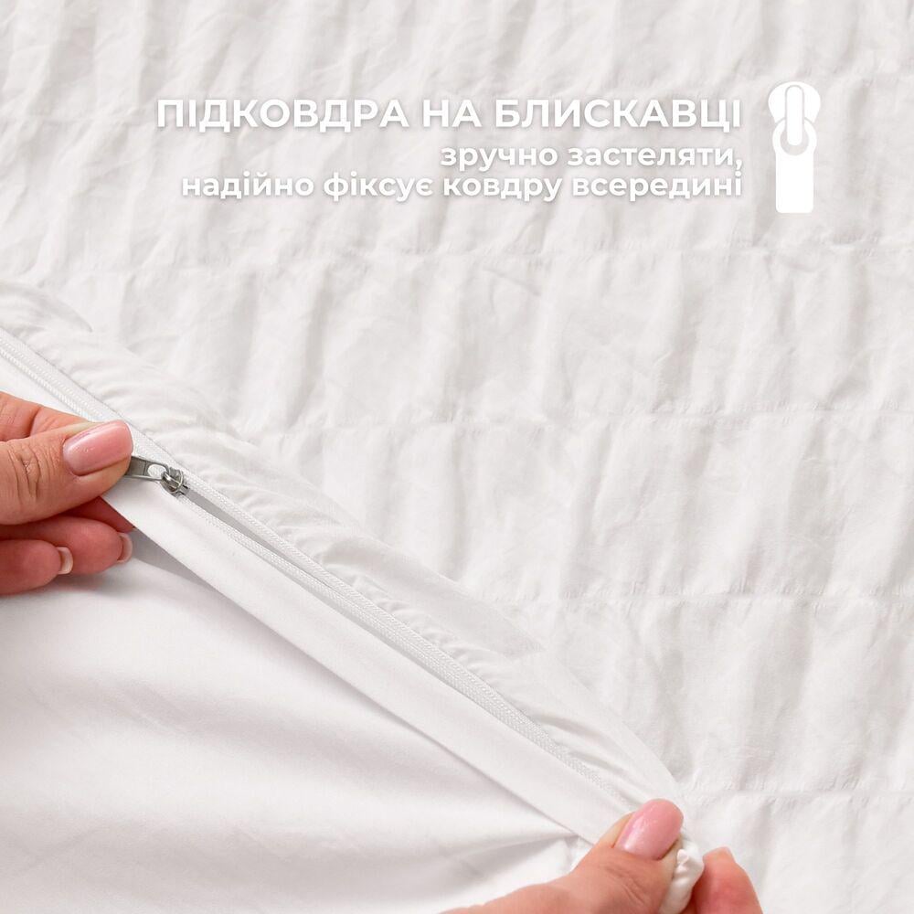 Комплект постельного белья евро IDEIA Cloud Dream жатка подарочная упаковка Белый (26357) - фото 7 Комплект постельного белья евро IDEIA Cloud Dream жатка подарочная упаковка Белый (26357) - фото 7