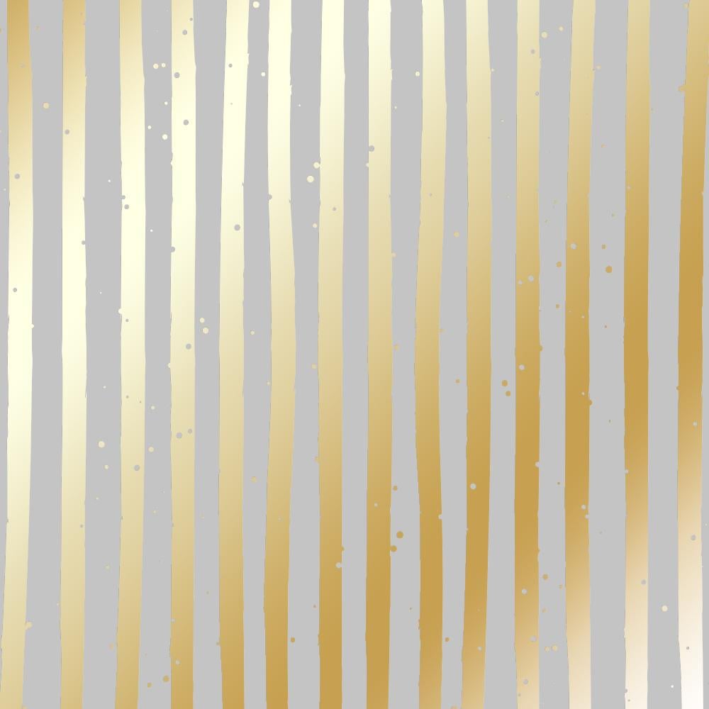 Лист бумаги односторонний Golden Stripes с фольгированием 30,5х30,5 см Gray