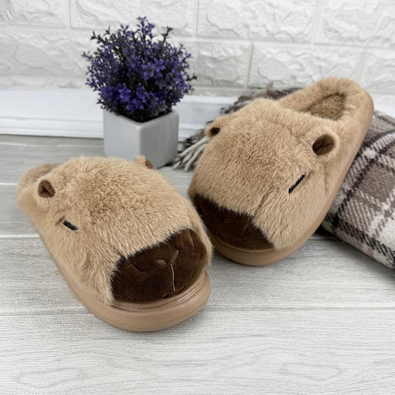 Тапочки кімнатні хутряні Е-0060031-2 p. 42-43 26-26,5 см Бежевий