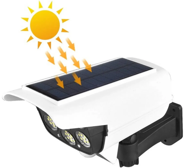 Прожектор 7 Led та муляж камери відеоспостереження Solar Sensor Light - фото 6