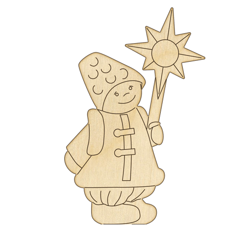 Заготовка из фанеры №21 Колядник со звездой (5374)