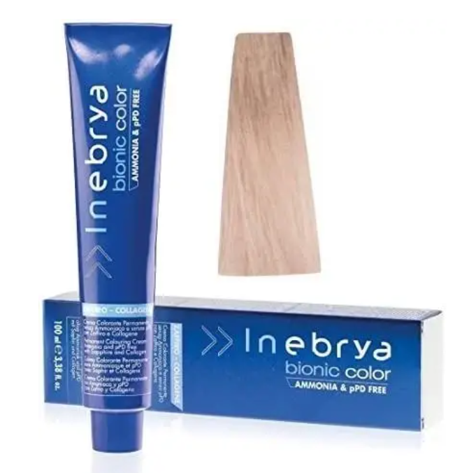 Крем-краска для волос INEBRYA Bionic Сolor стойкая без аммиака 100 мл 9/13 Очень светлый бежевый блонд