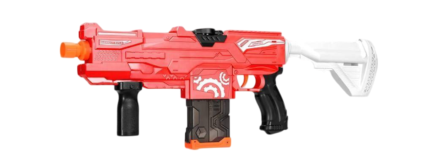 Бластер водяной Water Gun с автоматической закачкой воды Красный (2097)