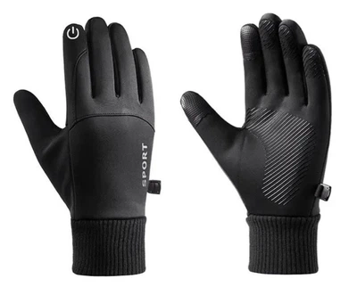 Перчатки зимние спортивные водонепроницаемые сенсорные L (Q9070)