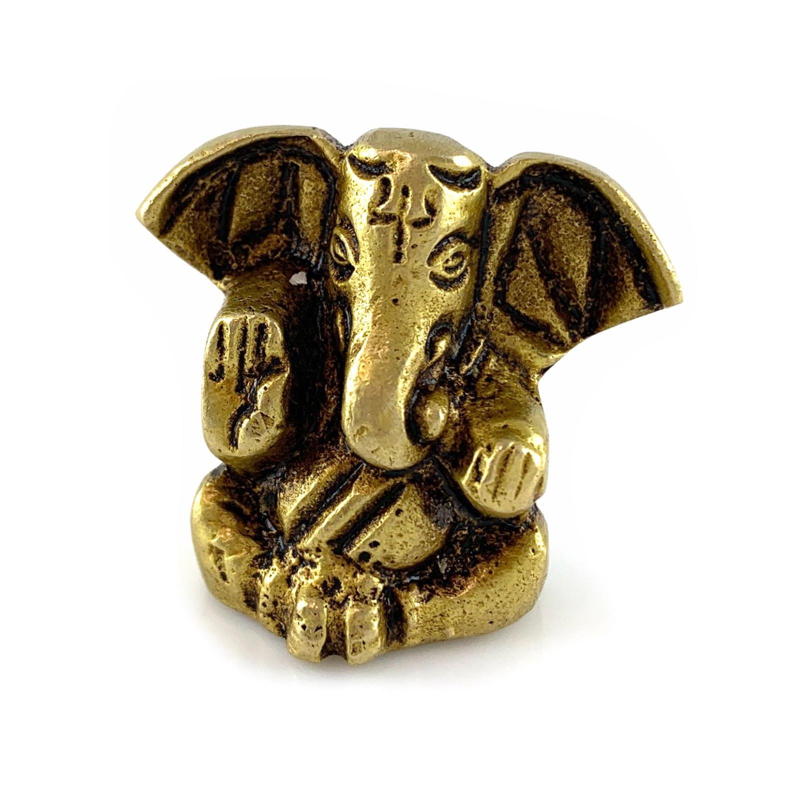 Статуетка Ганеша бронзовий 3,2х3,2х1,6 см (34915) Статуетка Ганеша бронзовий 3,2х3,2х1,6 см (34915)