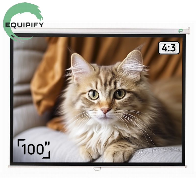 Екран для проєкторів EQUIPIFY SGM-4303 стельовий настінний 100" 203x153 см 4:3 (tf2922) - фото 2 Екран для проєкторів EQUIPIFY SGM-4303 стельовий настінний 100" 203x153 см 4:3 (tf2922) - фото 2