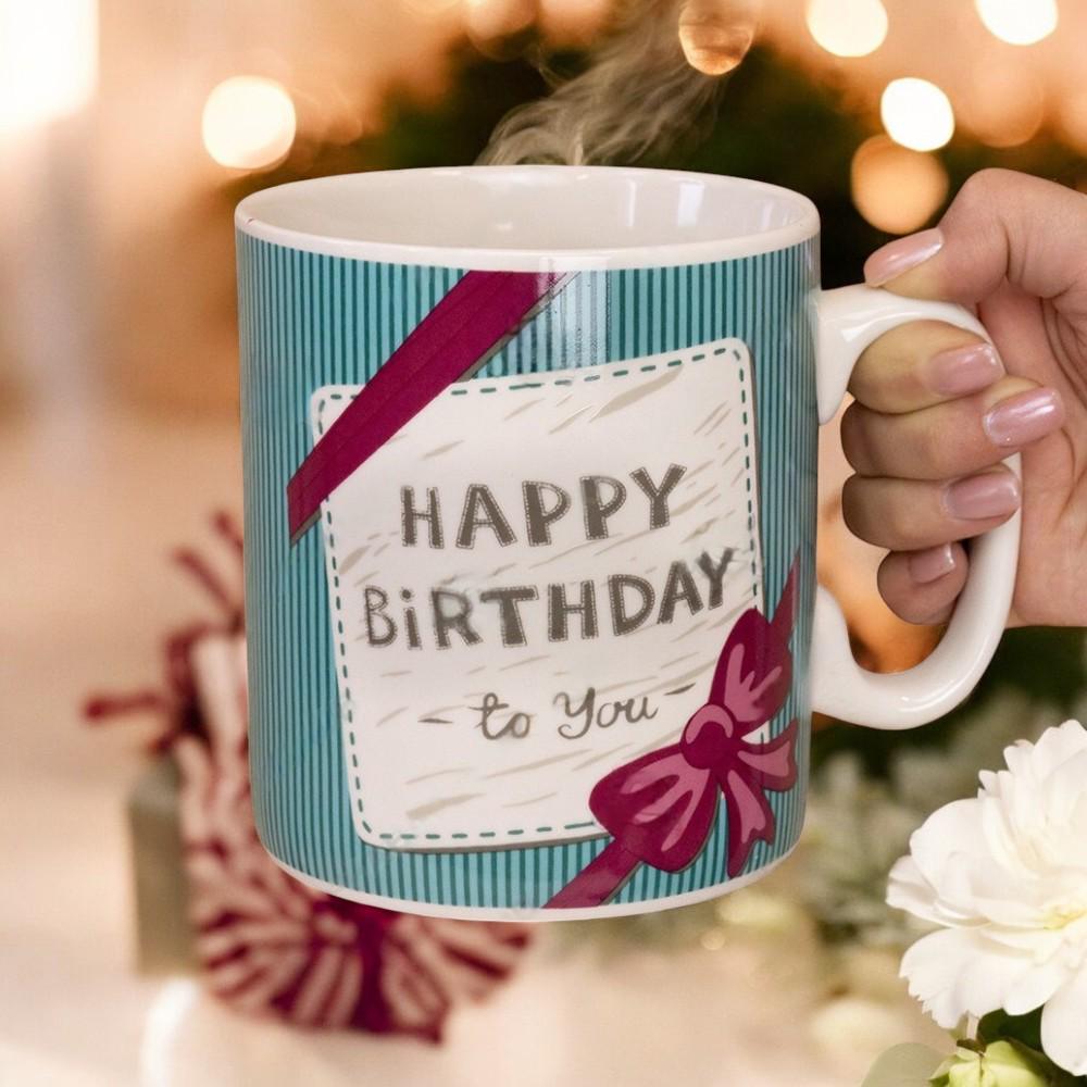 Кружка большая керамическая "Happy Birthday to You" 1 л - фото 4 Кружка большая керамическая "Happy Birthday to You" 1 л - фото 4