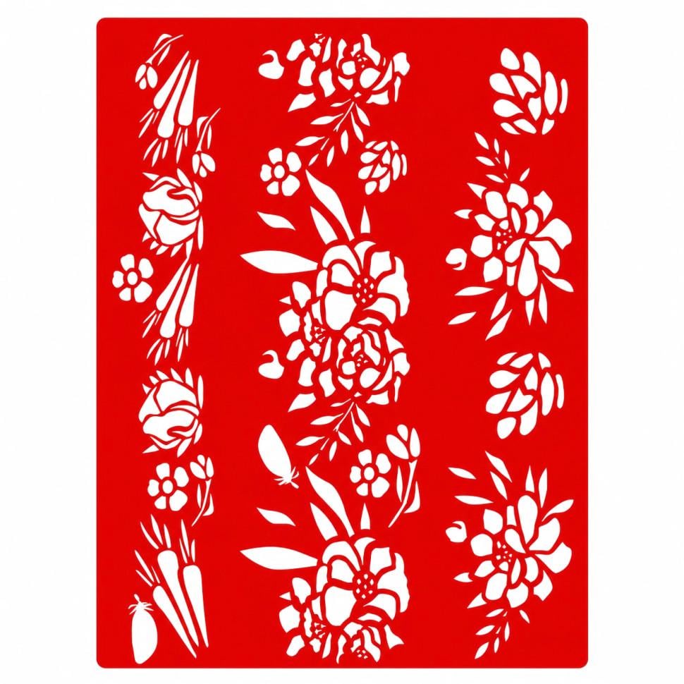 Трафарет многоразовый Fabrika Decoru Sweet bunny 150х200 мм Красный (RN-250-N-2679)