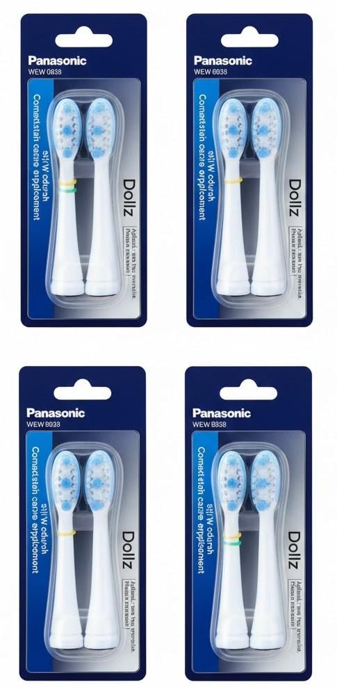 Насадки для электрической зубной щетки Panasonic WEW-0929-W830-AS2 4 блистера