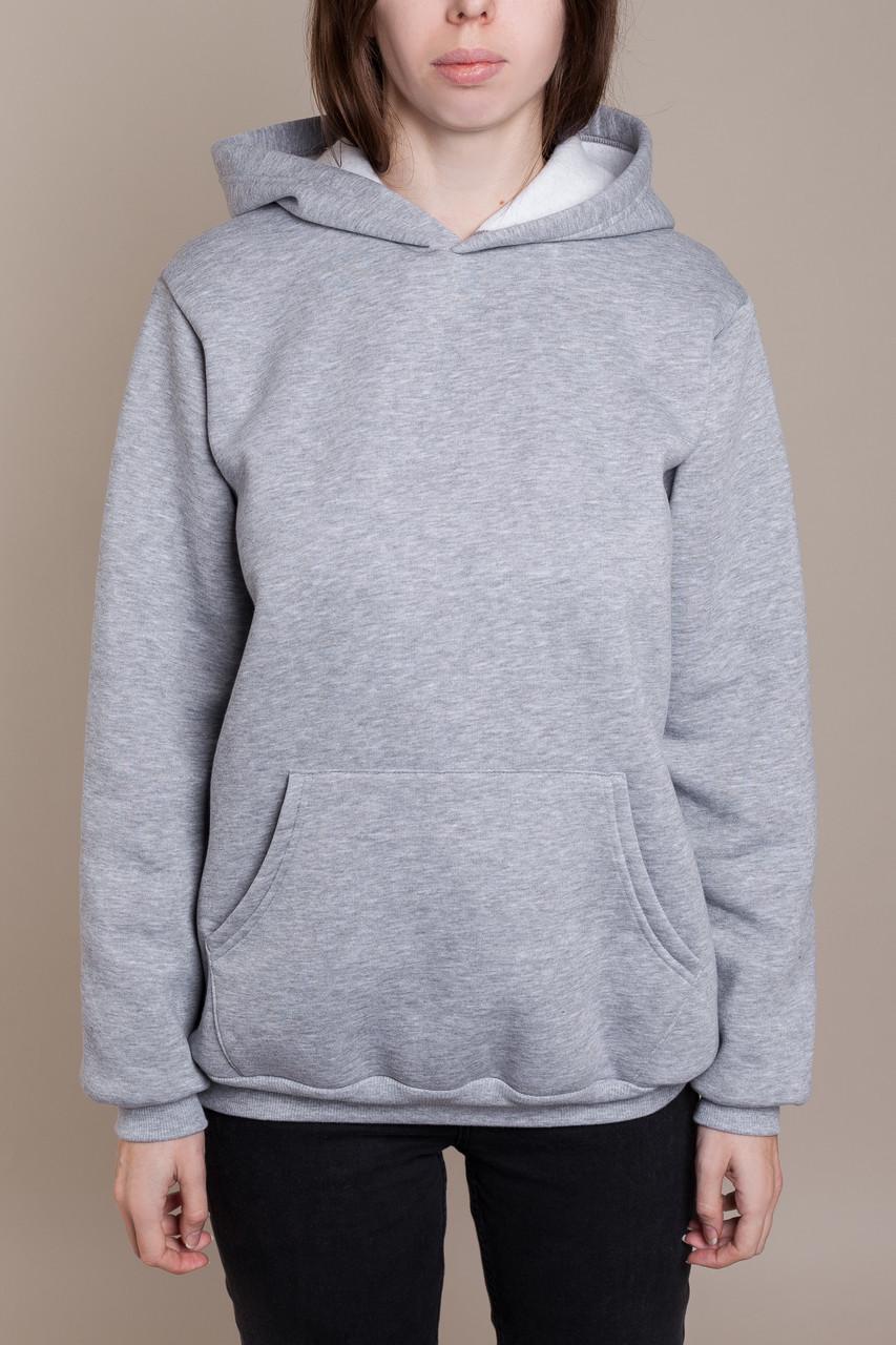 Худи женское GBI с капюшоном XL Серый (12720)