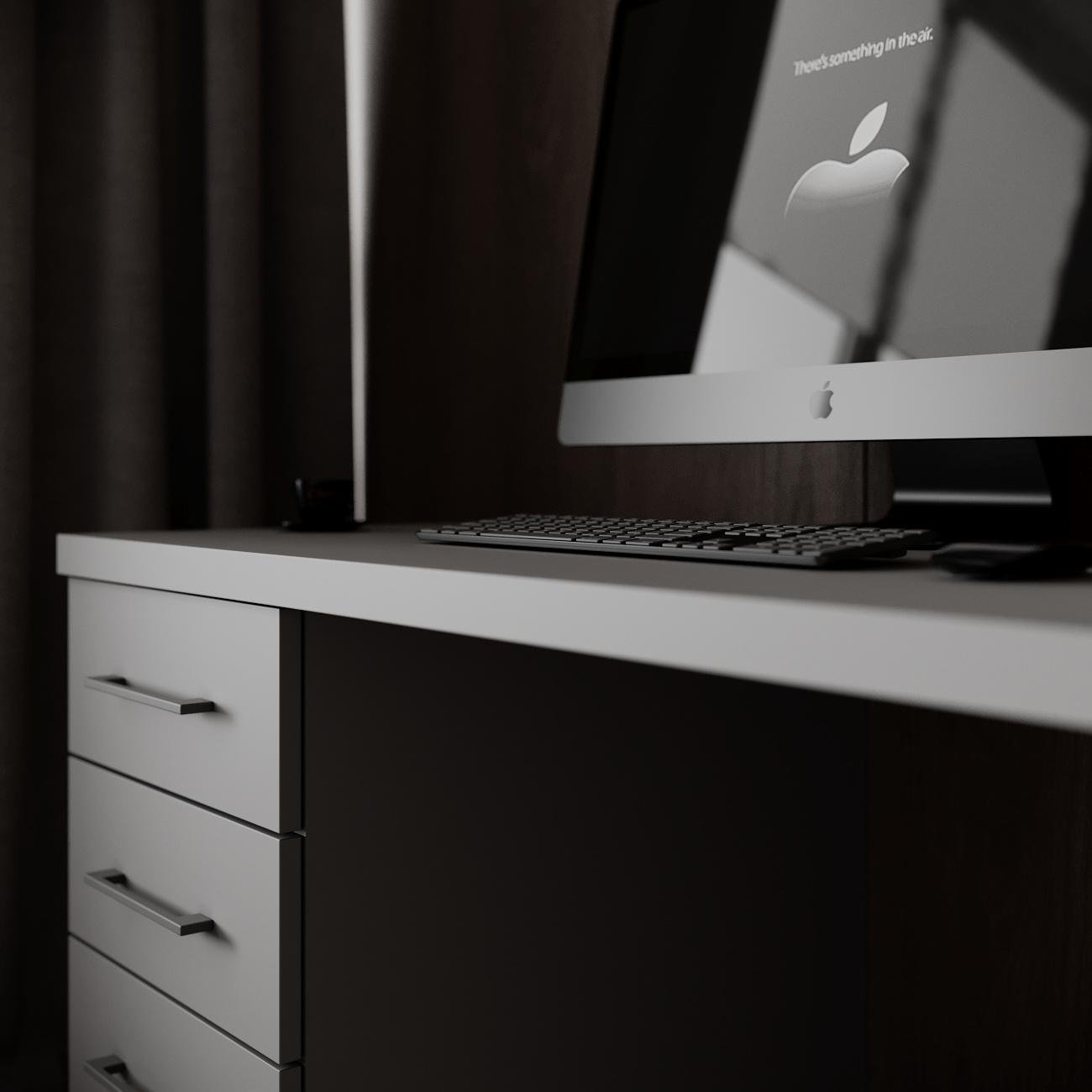 Компьютерный стол Mebellini Торонто лофт 1200x600x770 мм Антрацит (арт.SKEP1000-195) - фото 6 Компьютерный стол Mebellini Торонто лофт 1200x600x770 мм Антрацит (арт.SKEP1000-195) - фото 6