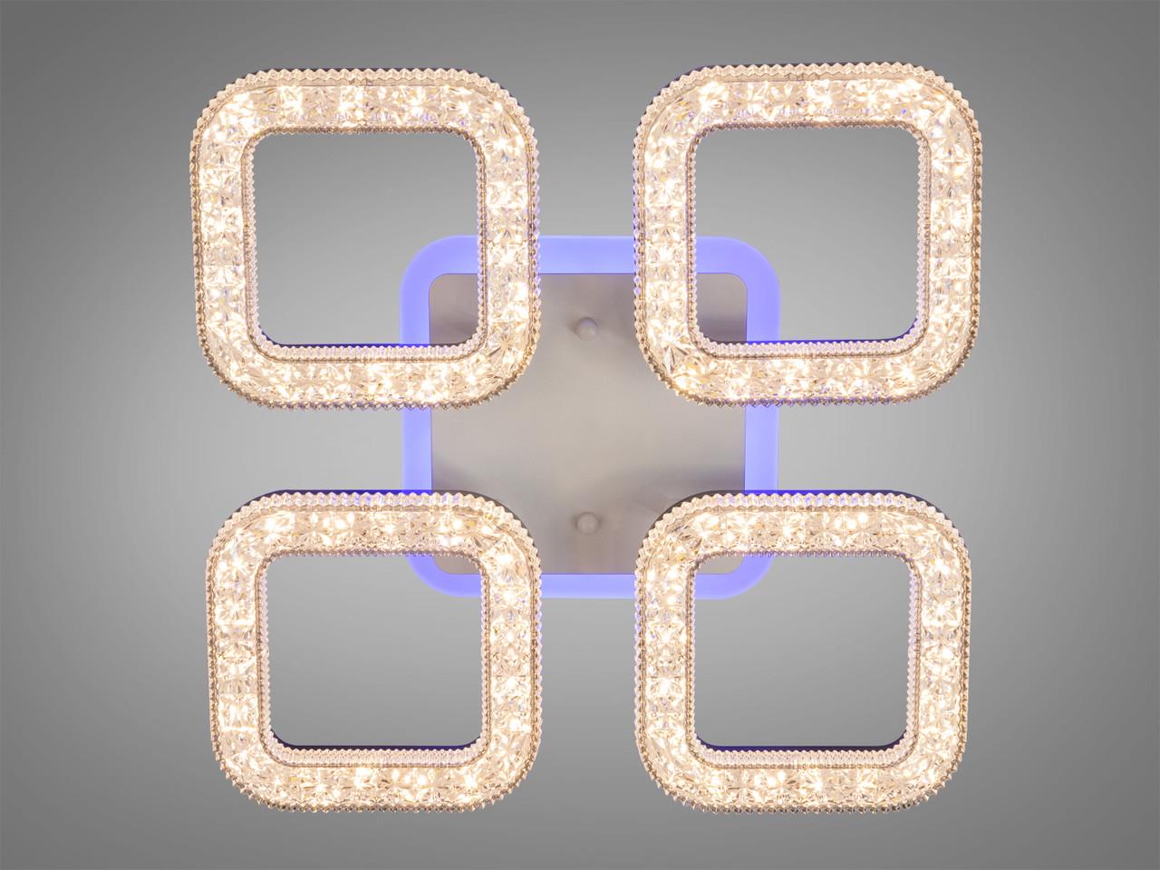 Люстра LED в коридор S2205-4BK-LS 50W на 9 м2 Чорний (2529964573)