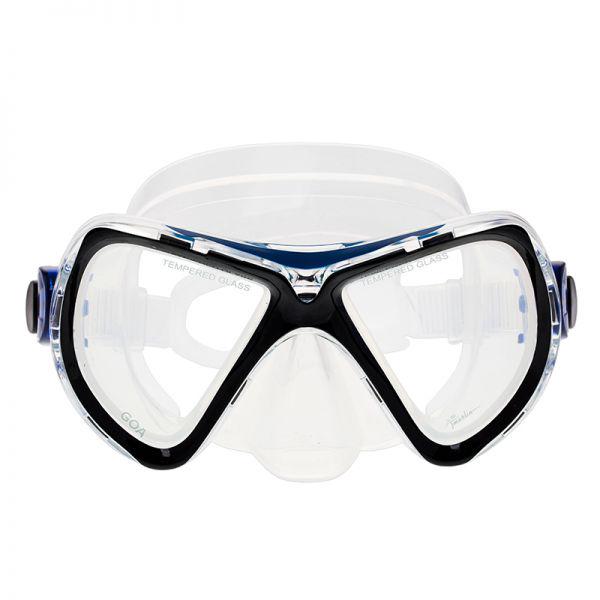 Маска для дайвінгу та сноркелінгу Marlin Goa Blue/Black/Trans