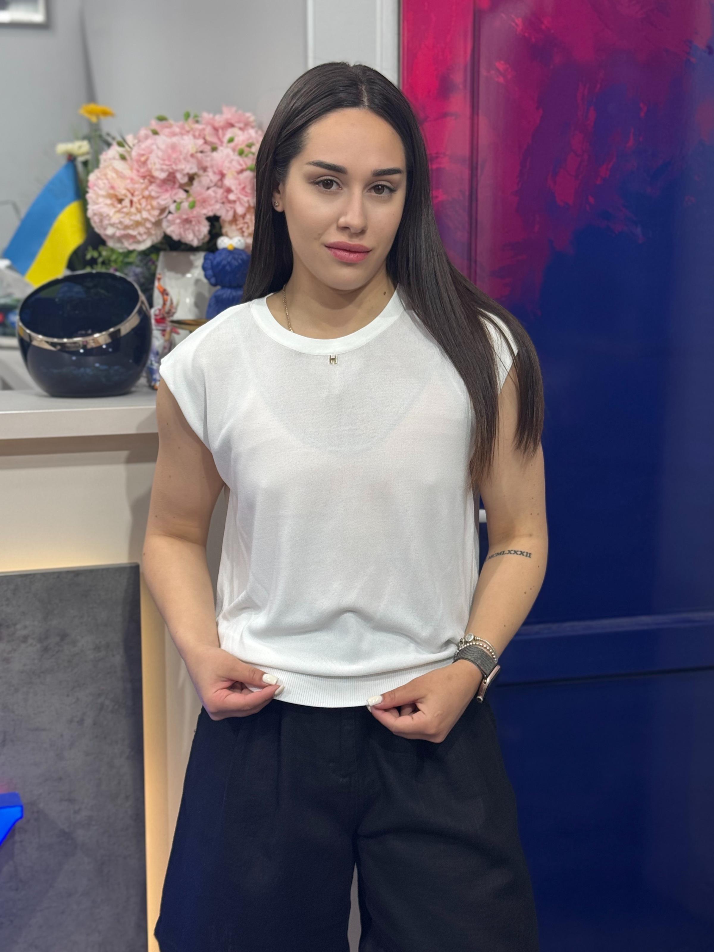 Футболка женская свободного кроя OS Розовый (#25001-1-03)