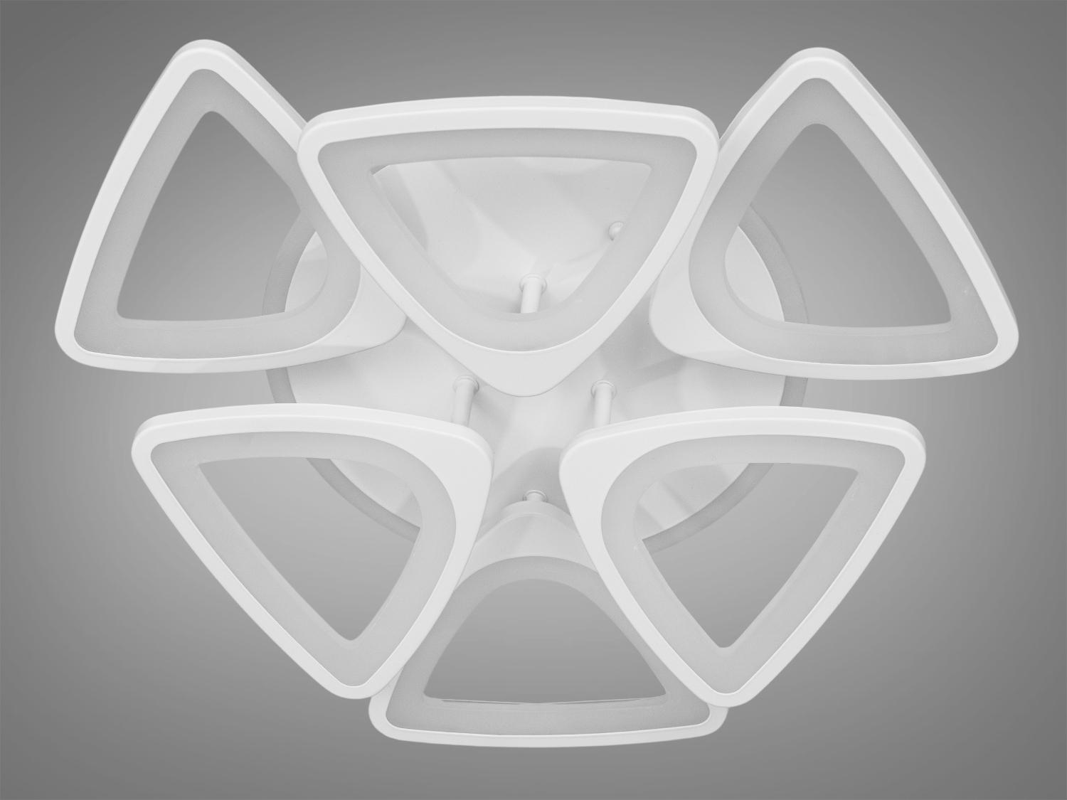 Люстра LED 115 W акриловая с пультом Белый (S8118/3+3WH LED 3colo) - фото 4 Люстра LED 115 W акриловая с пультом Белый (S8118/3+3WH LED 3colo) - фото 4