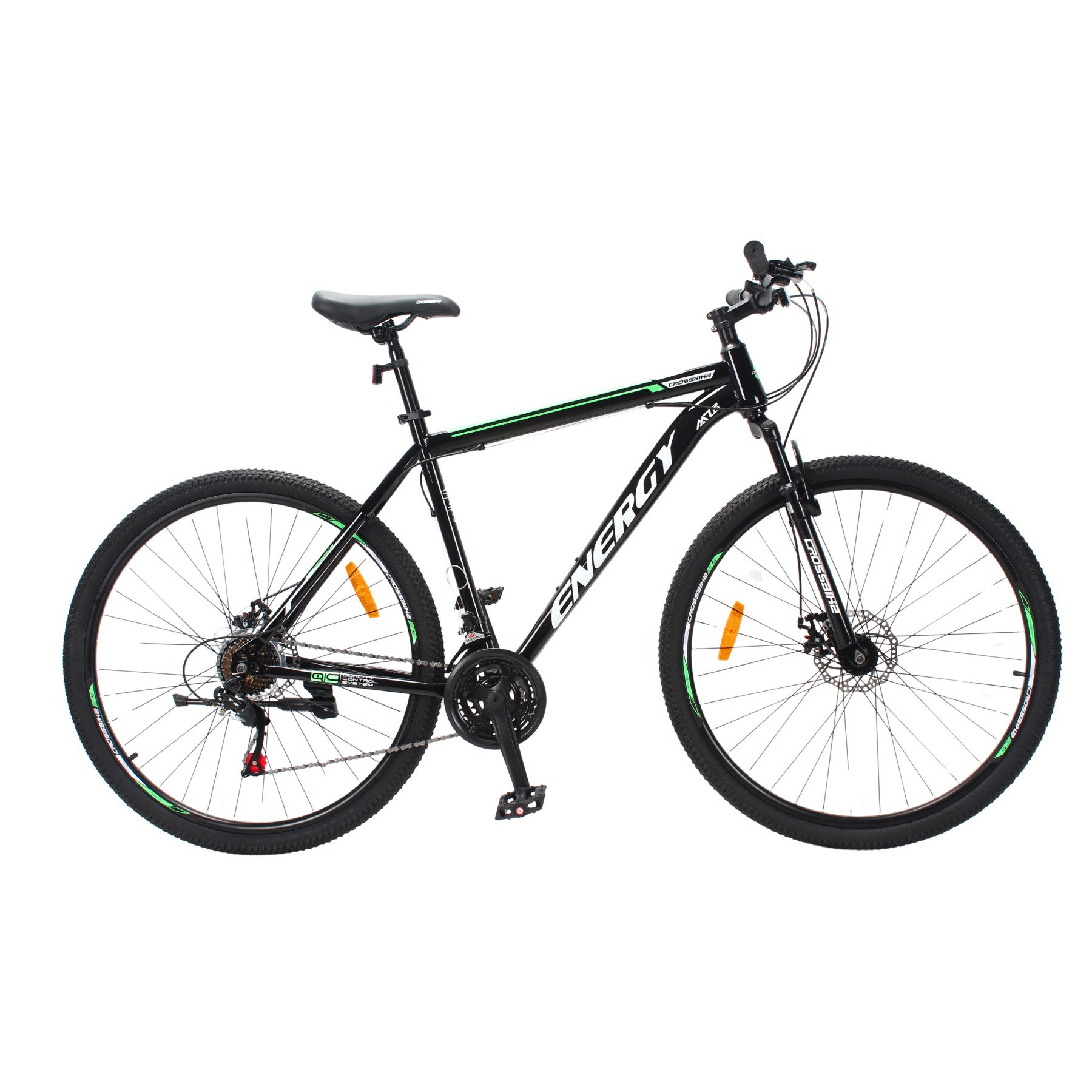 Велосипед CrossBike 29" Energy 2025 Рама 21" Black/Green