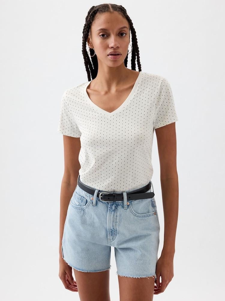 Футболка женская GAP Polka Dot M Белый (4826241296609) Футболка женская GAP Polka Dot M Белый (4826241296609)