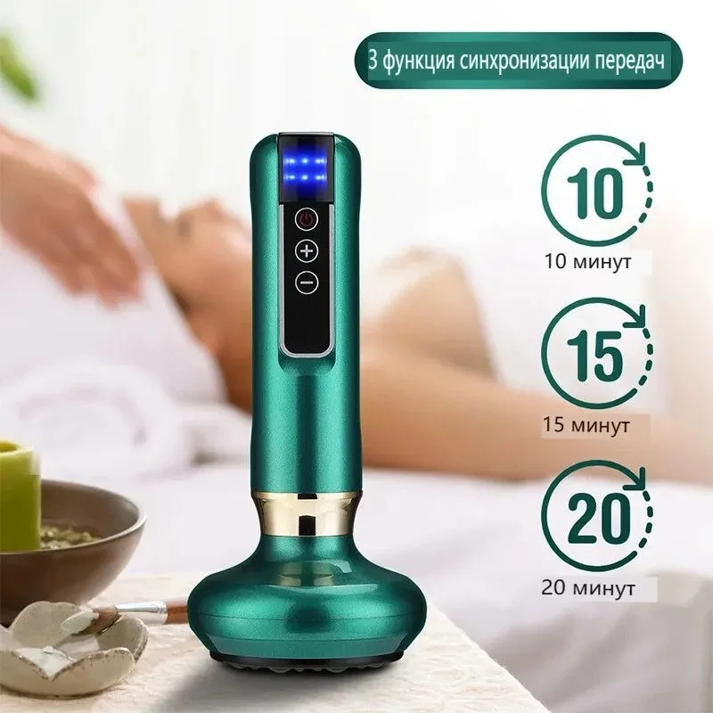 Електромасажер вакуумний антицелюлітний Cupping Massager Green - фото 4