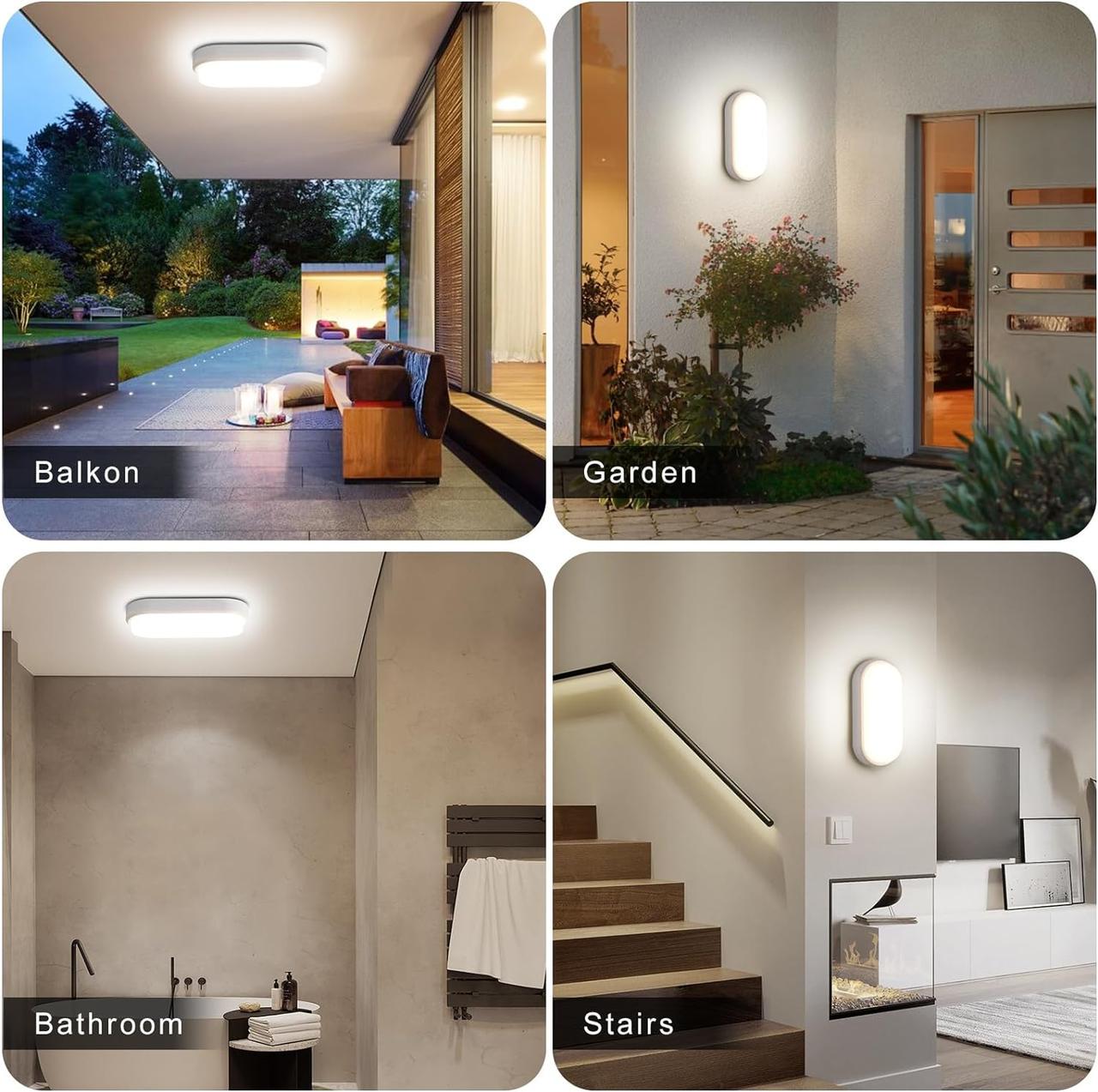 Світлодіодний світильник Sirius 8W овальної форми вологозахищенний 6500K IP65 Білий - фото 9