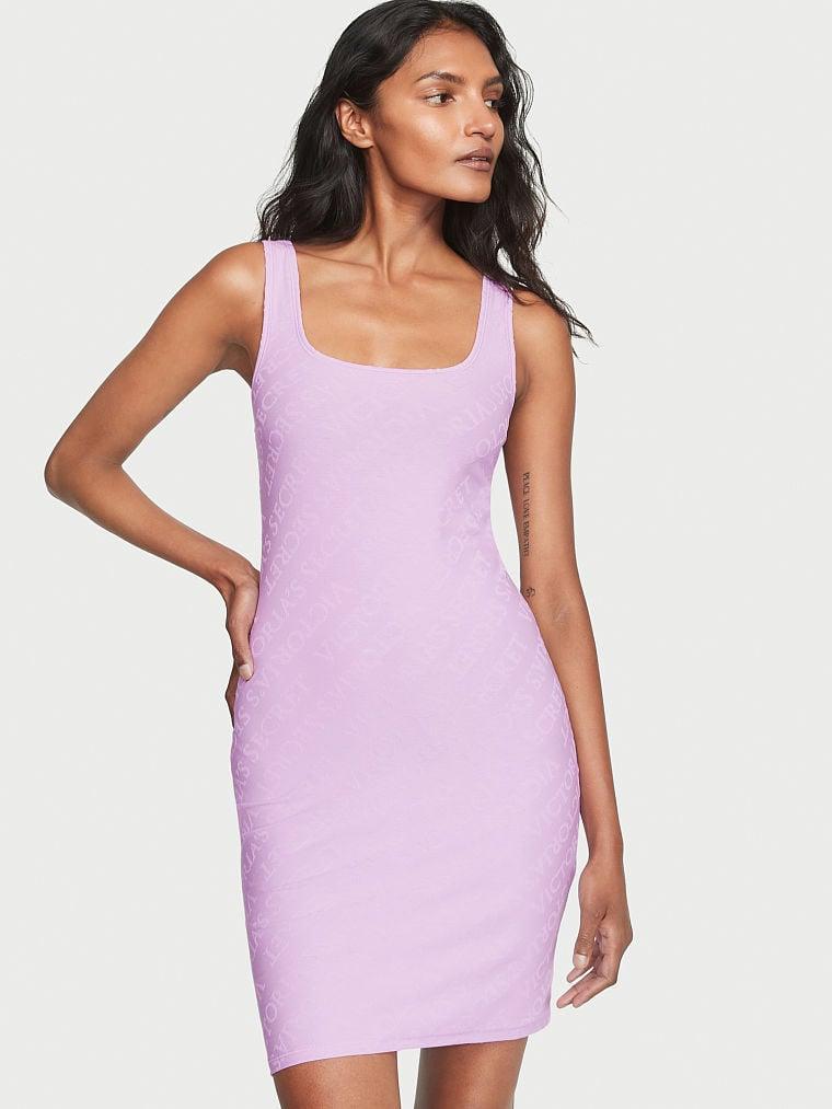 Ночная рубашка Victoria's Secret Terrot Cotton Tank Slip S Розовый (2109027534)
