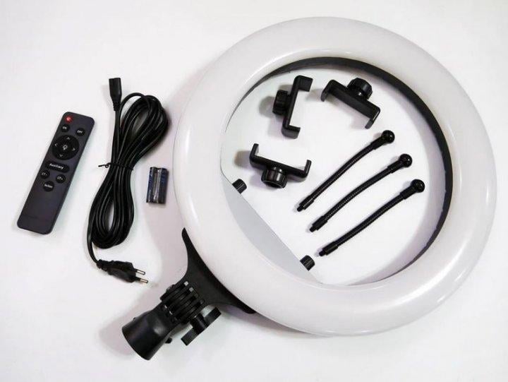 Кольцевая лампа для студийного освещения LED RL-14 Soft Ring с пультом для фото и видео - фото 2 Кольцевая лампа для студийного освещения LED RL-14 Soft Ring с пультом для фото и видео - фото 2