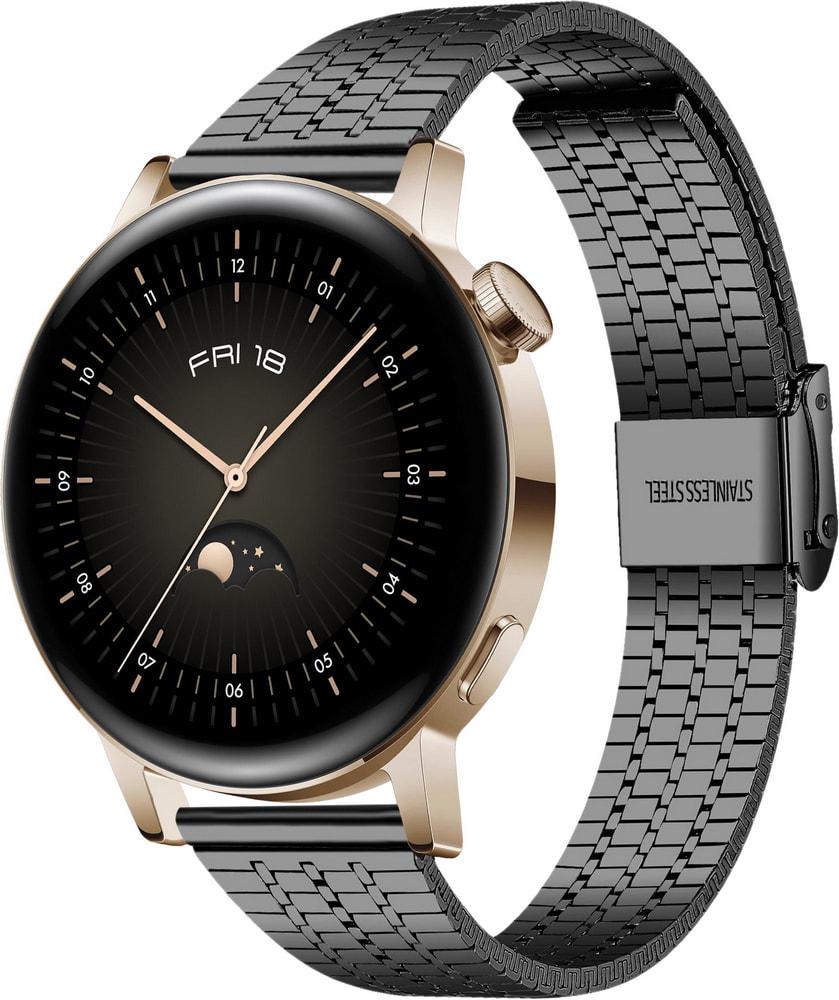 Браслет металлический Counic для Huawei Watch GT3 42 мм Black (34047-2B)