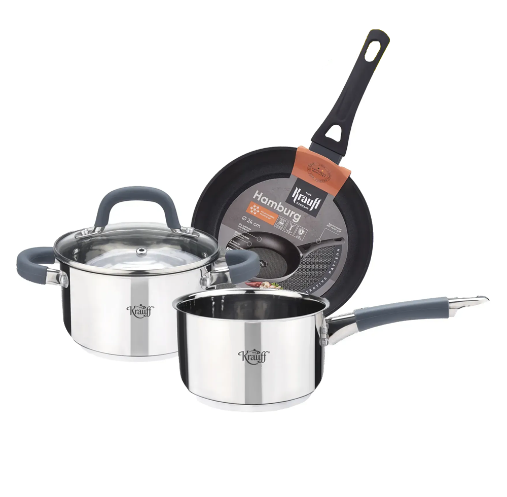 Набір Krauff Winzig 1,2 л/0,7 л та сковорідки Hamburg 24 см із ємностями для олії або оцту Olivenol (28554) - фото 17 Набір Krauff Winzig 1,2 л/0,7 л та сковорідки Hamburg 24 см із ємностями для олії або оцту Olivenol (28554) - фото 17