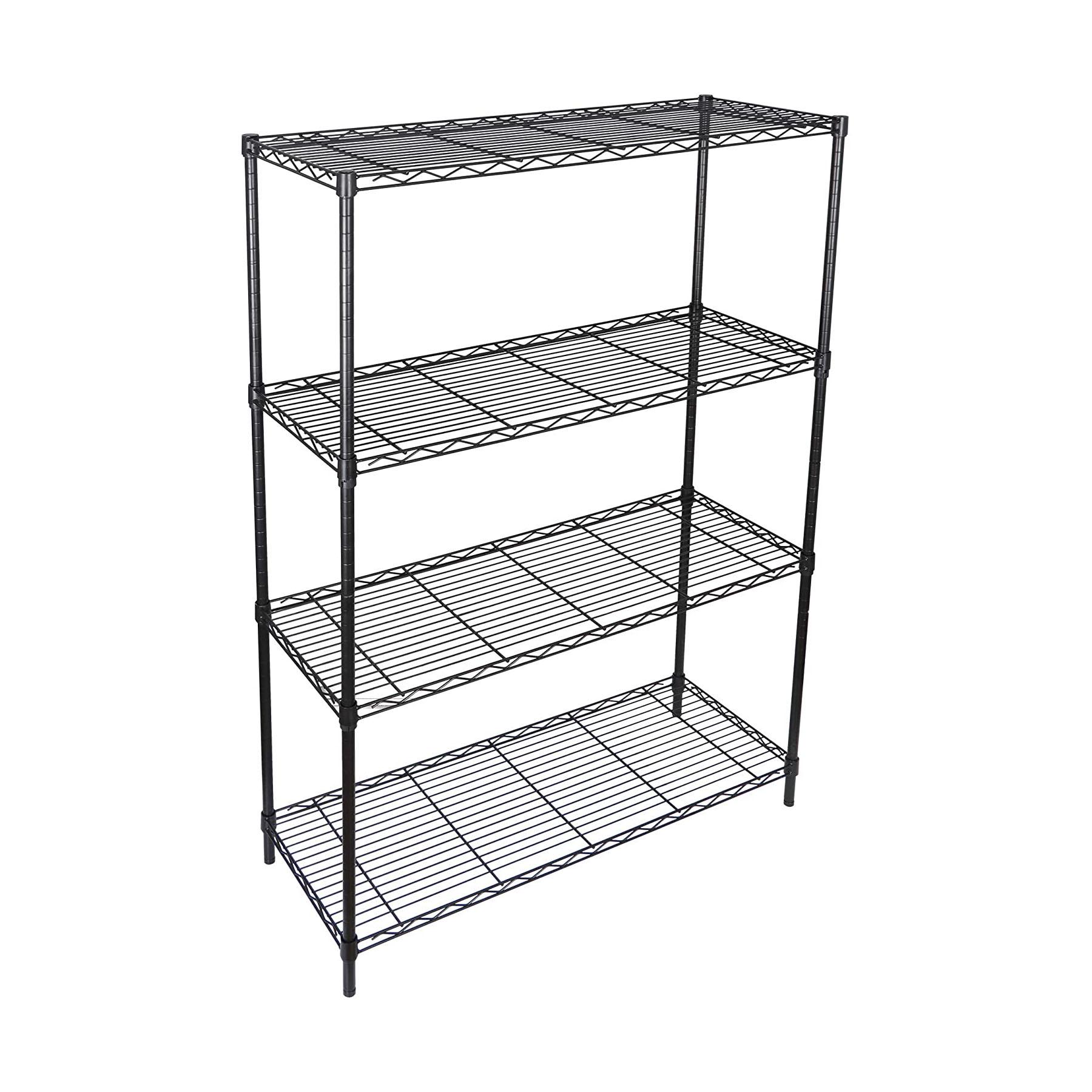 Стеллаж металлический 4 полки 90х35х137 см (3000000005) - фото 2 Стеллаж металлический 4 полки 90х35х137 см (3000000005) - фото 2