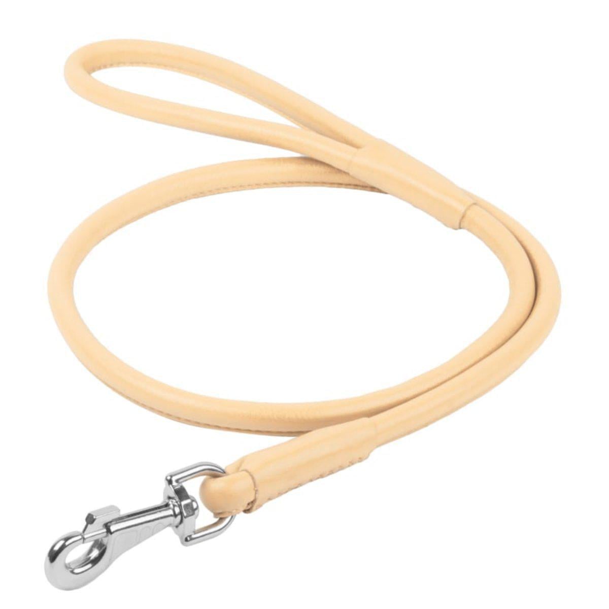 Поводок для собак кожаный Waudog Glamour круглый 13 мм х 122 см Бежевый (337914 Col) Поводок для собак кожаный Waudog Glamour круглый 13 мм х 122 см Бежевый (337914 Col)