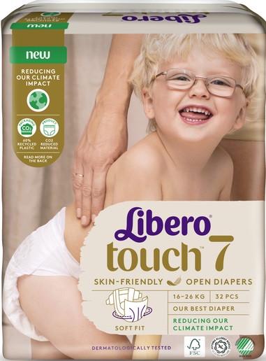 Підгузки для дітей Libero Touch 7 16-26 кг 32 шт. (2661376790)