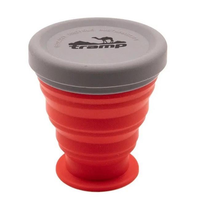 Стакан складной Tramp UTRC-126 с крышкой 200 мл Terracot (iz14412)