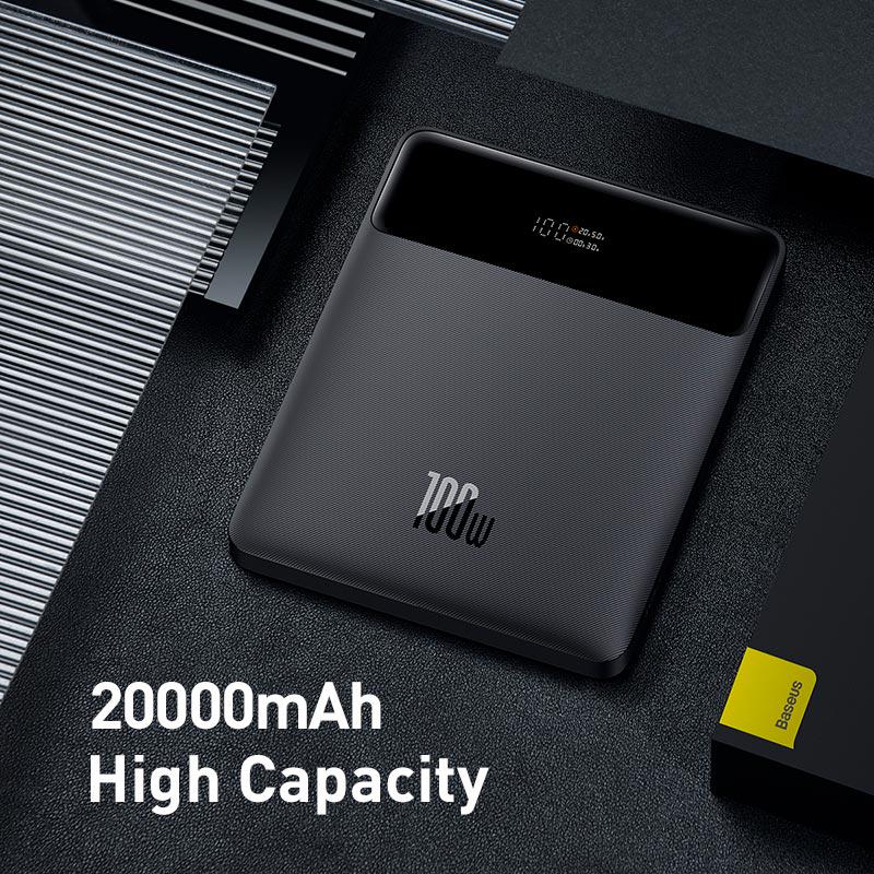 Портативний зарядний пристрій Baseus 20000 mAh PD/QC 100W 3A PPDGL-01 Black (d2e7c302) - фото 7