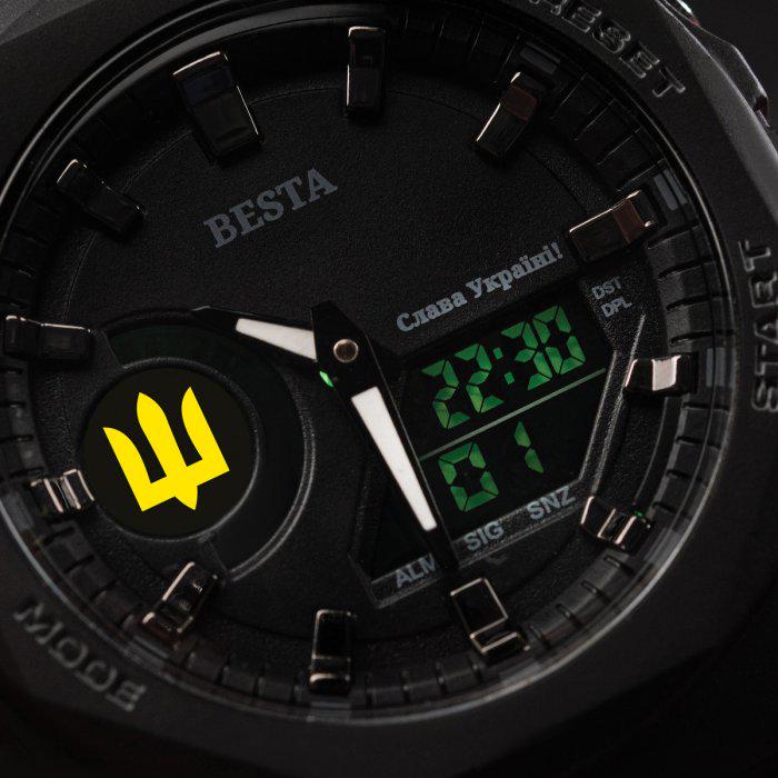 Годинник наручний чоловічий Besta Jocker Petriot Black (1718) - фото 6