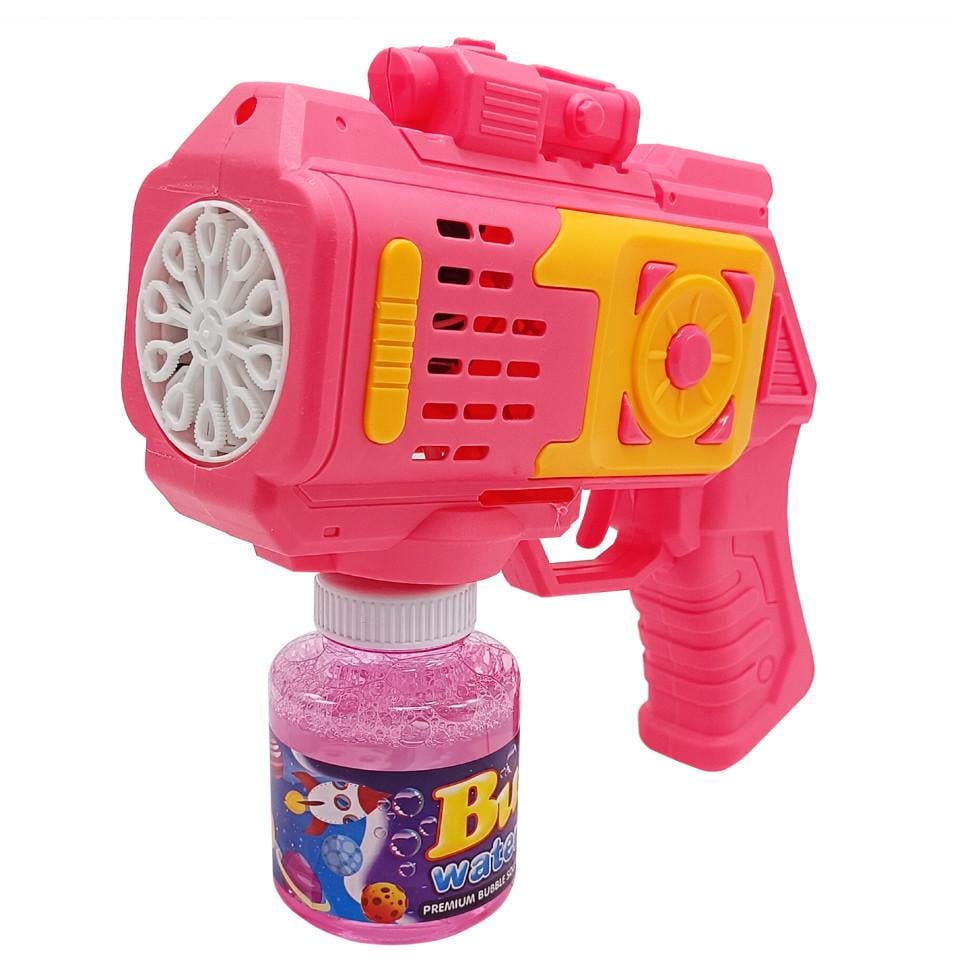 Генератор мильних бульбашок Бластер 666-1 підсвічування Pink (RLT53188)