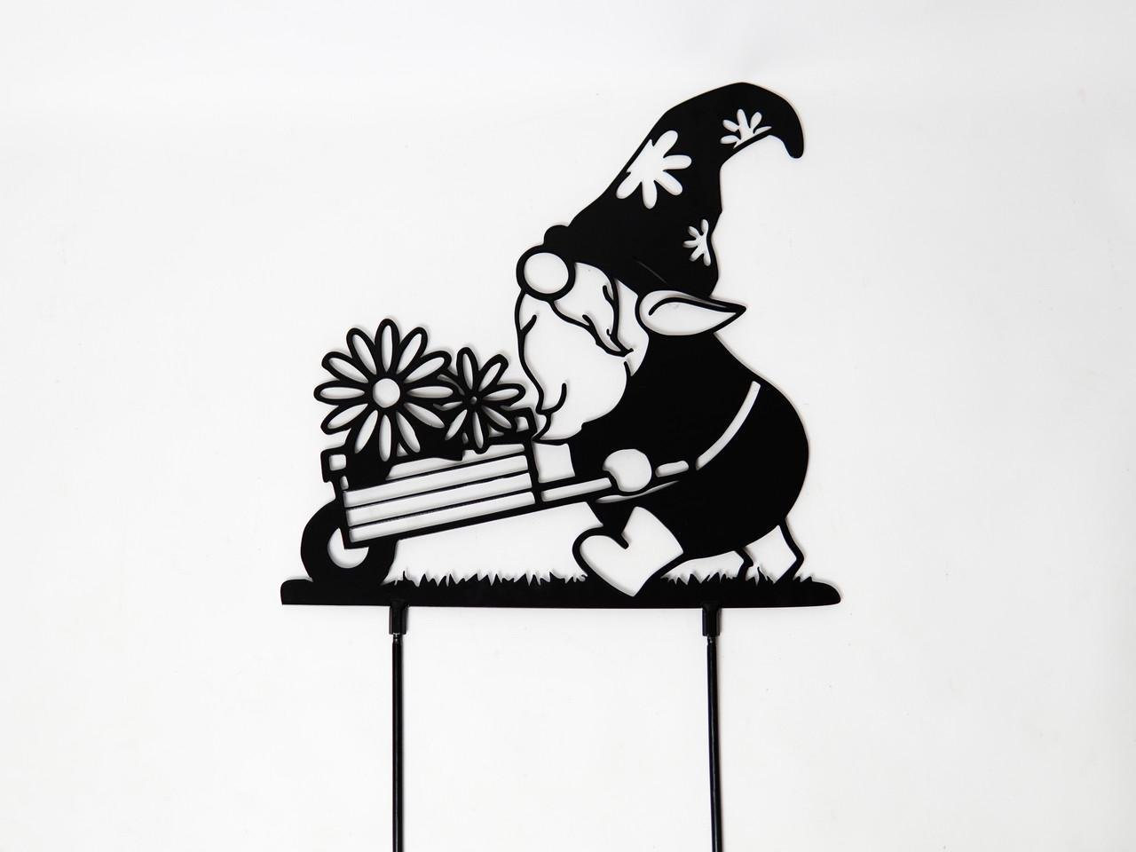 Садовая фигура Гном-цветовод металлическая для двора/террасы/сада (DCR003) - фото 6 Садовая фигура Гном-цветовод металлическая для двора/террасы/сада (DCR003) - фото 6