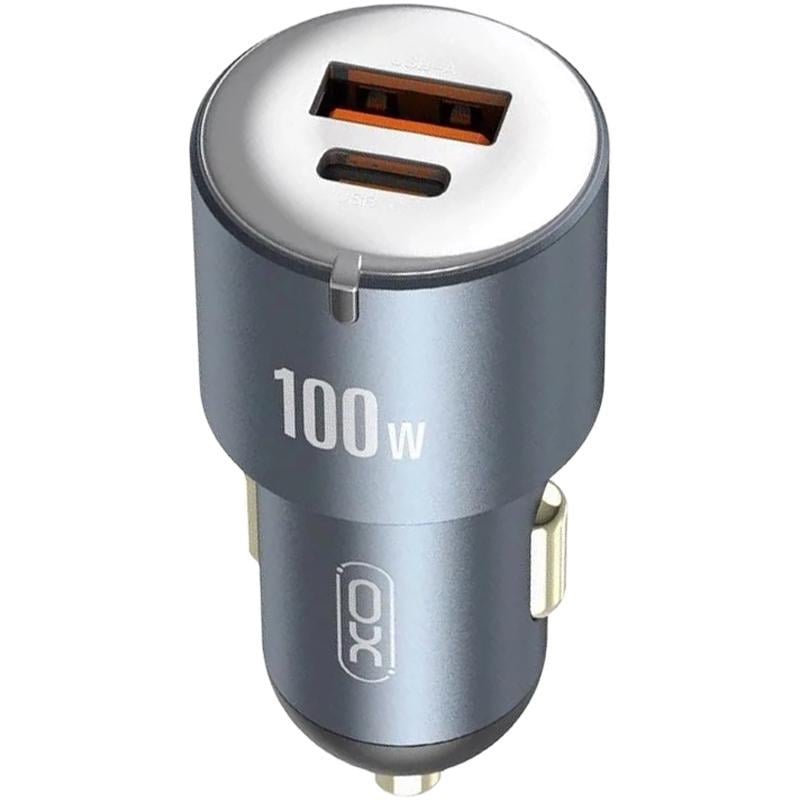 Зарядний пристрій автомобільний XO CC47 PD65W+USB35W 100W Tarnish Black (92983)