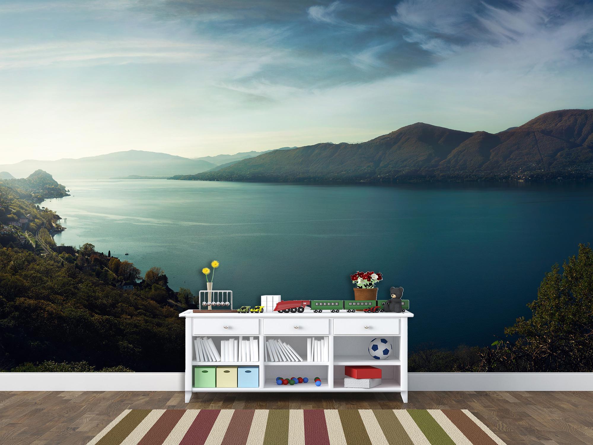 Фотообои флизелиновые Горное озеро 190х285 см (S5NTR-001/4)