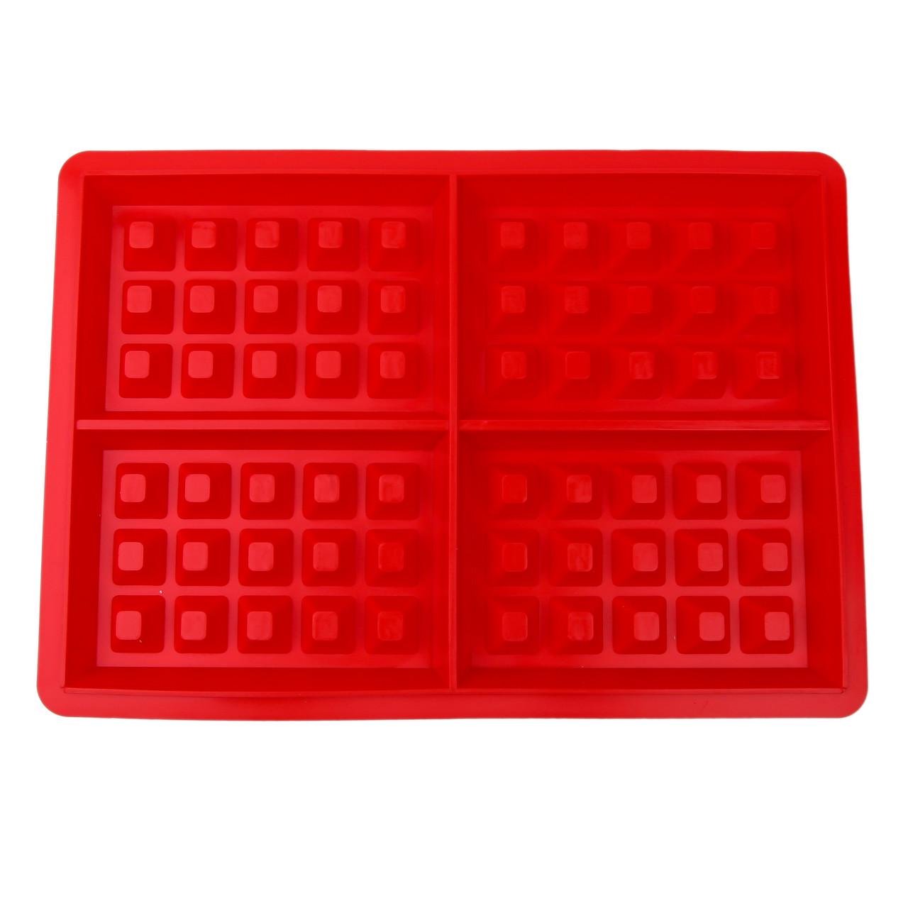 Форма для випікання силіконова Віденські вафлі 27х18 см Червоний (2356744417) - фото 4 Форма для випікання силіконова Віденські вафлі 27х18 см Червоний (2356744417) - фото 4