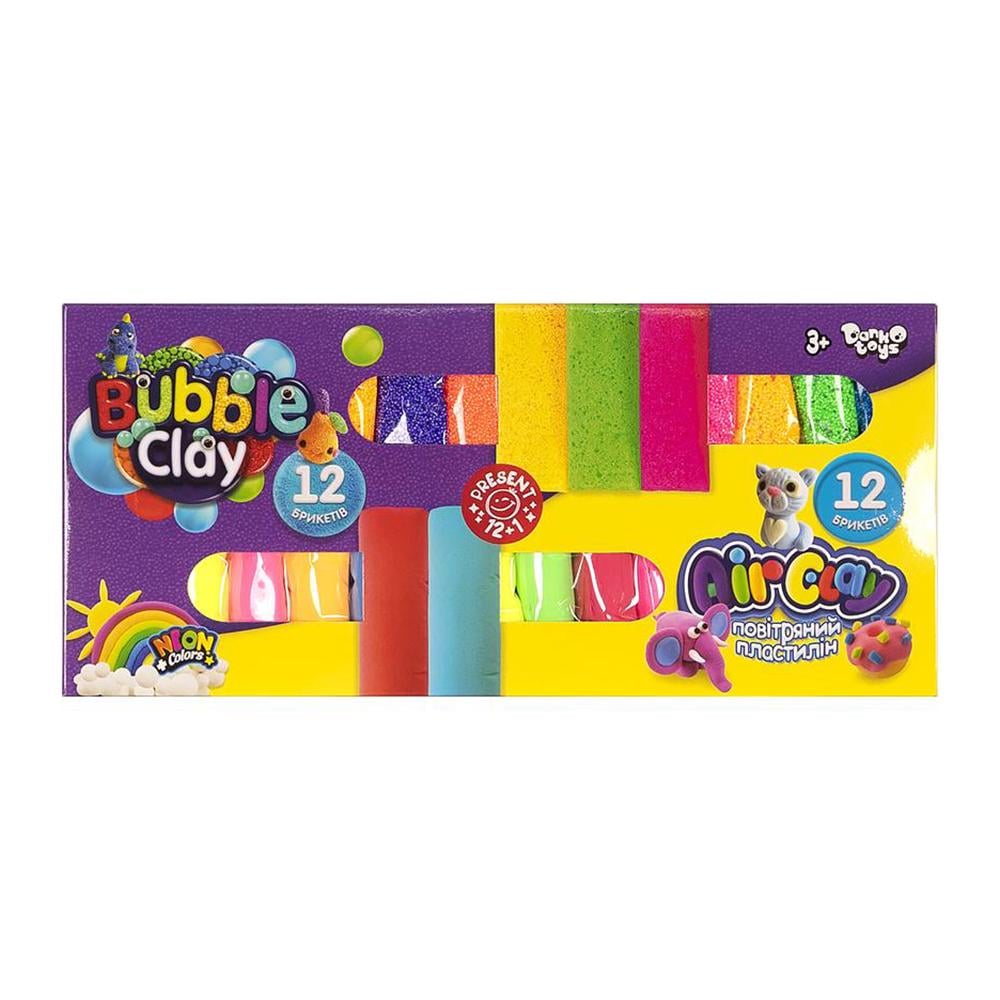 Пластилин воздушный Air Clay/Bubble Clay Неоновый (111310)